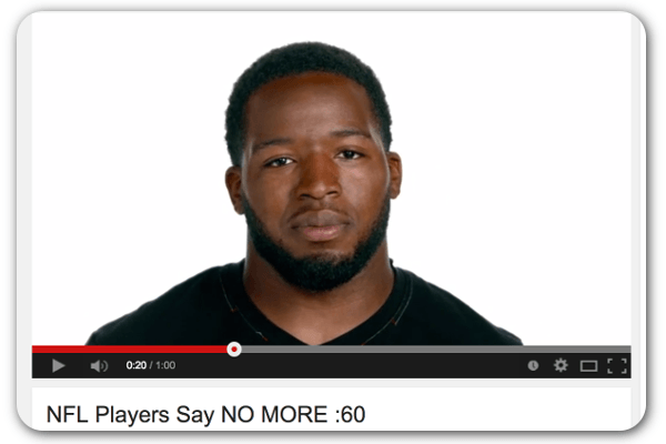 Nfl Players Featured In No More Campaign Against Domestic Violence Pr Daily