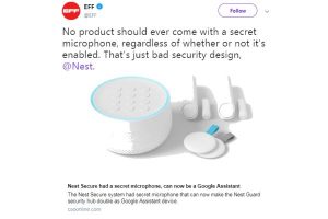 Google admits ‘error’ in failing to tell consumers about Nest microphone
