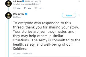 Army inspires conversation about PTSD with Memorial Day tweet