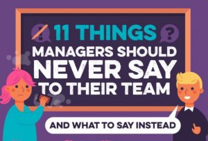 Infographic: What managers should never say to employees