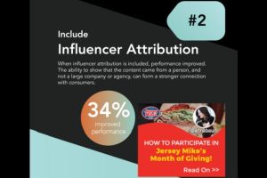 Infographic: 5 tips for developing great content with influencers