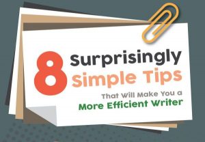 Infographic: 8 writing tips to make you more efficient