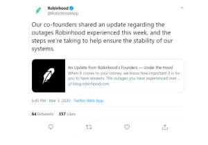 Robinhood scrambles after outage; Amazon, Walmart fight COVID-19 price hikes and bogus info; and it’s National Grammar Day