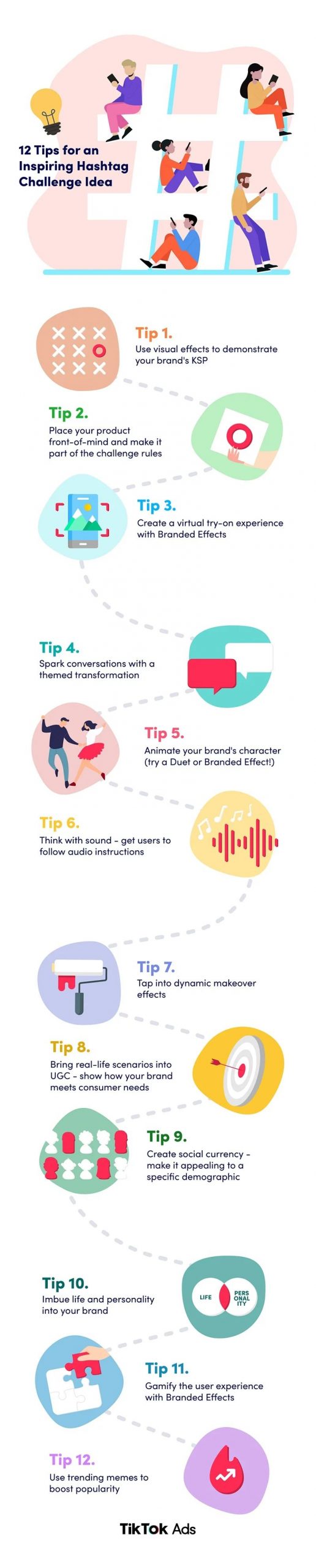 Tiktok Hashtag Challenge Infographic