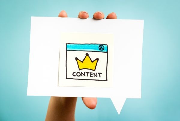 Content marketing online concept