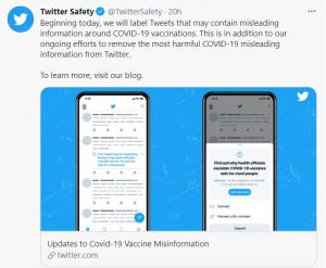 Twitter to flag misleading COVID-19 vaccine content, Instagram launches ‘Live Rooms,’ and Volvo pledges to go fully electric by 2030