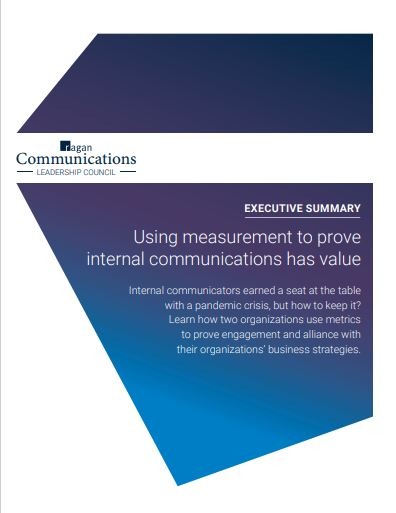 Using measurement to prove internal communications has value