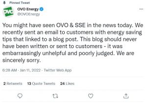 British energy supplier OVO Energy apologizes for ‘unhelpful’ advice, the rise of ‘scrollytelling’, and Fed vice chair resigns following stock scandal