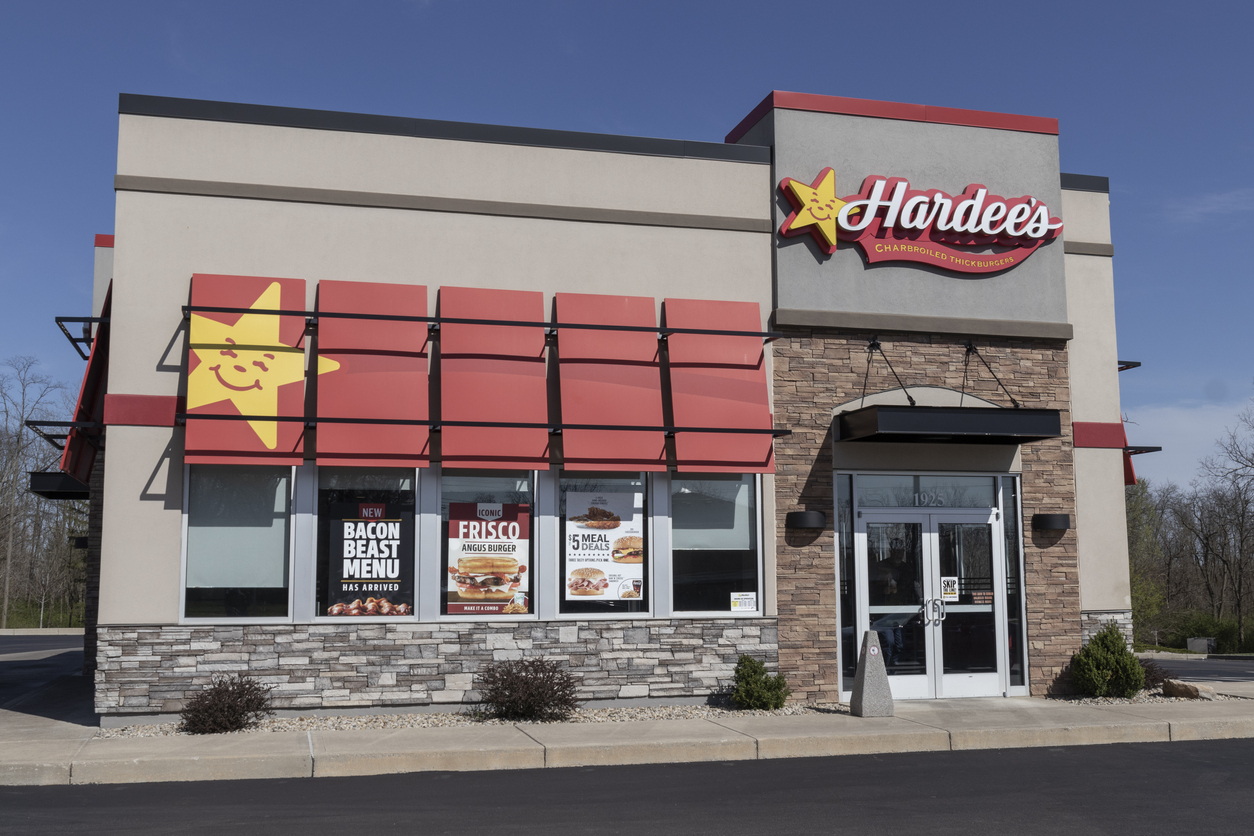 Hardee's took an unexpected turn in the spotlight