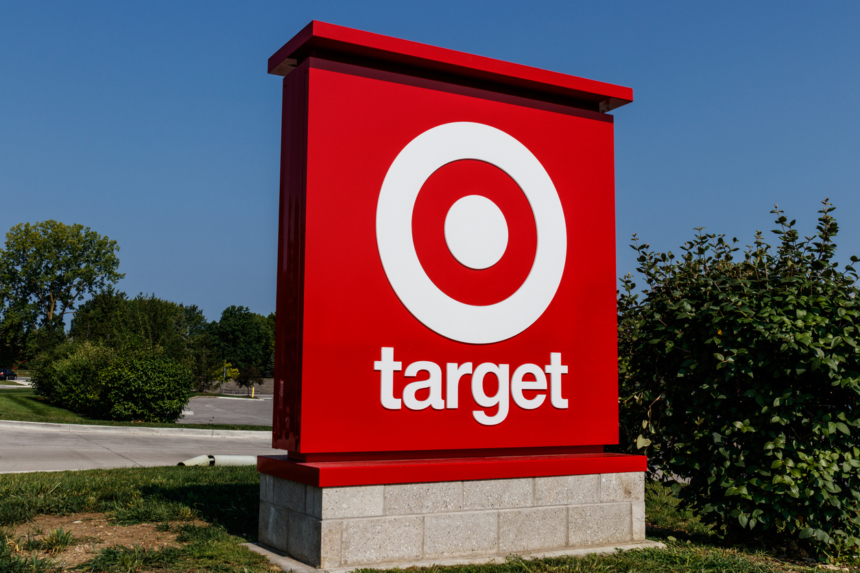 An exterior shot of a Target store is shown here.