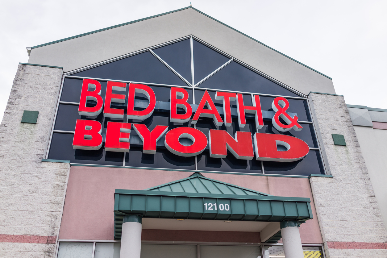 A Bed Bath & Beyond store is shown here.