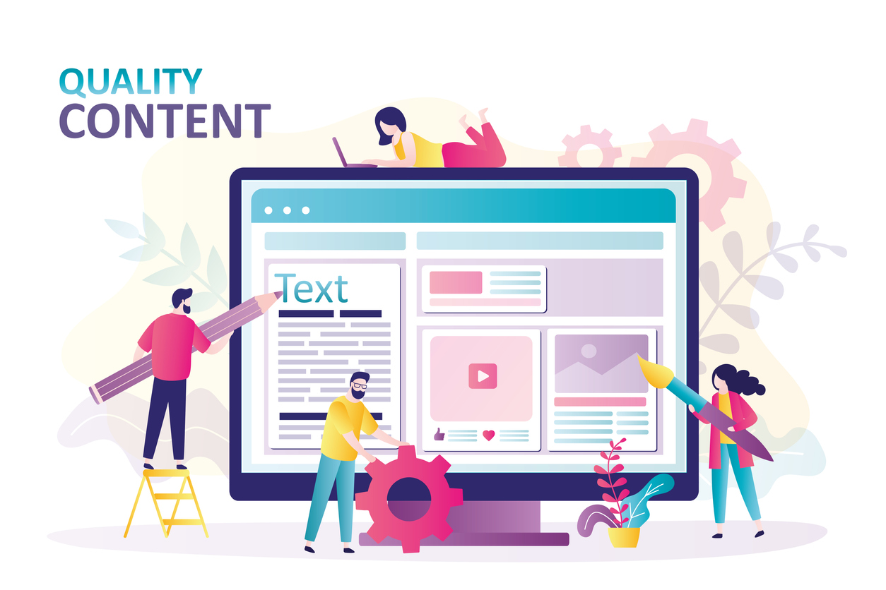 For better SEO, create quality content