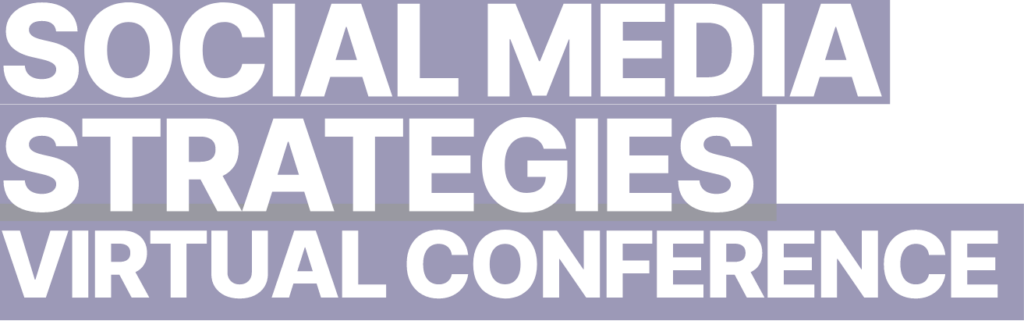 Social Media Strategies Virtual Conference Text Logo