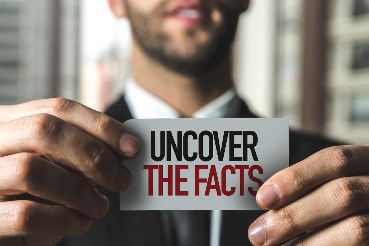 Uncover the Facts sign. Brands needs to be extra cautious when commenting or choosing to not respond to disinformation or misinformation.