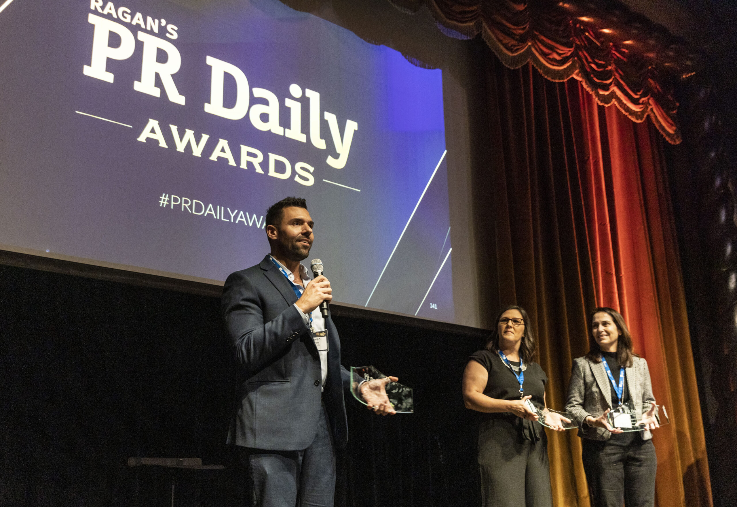 PR Daily Awards event acceptance speech