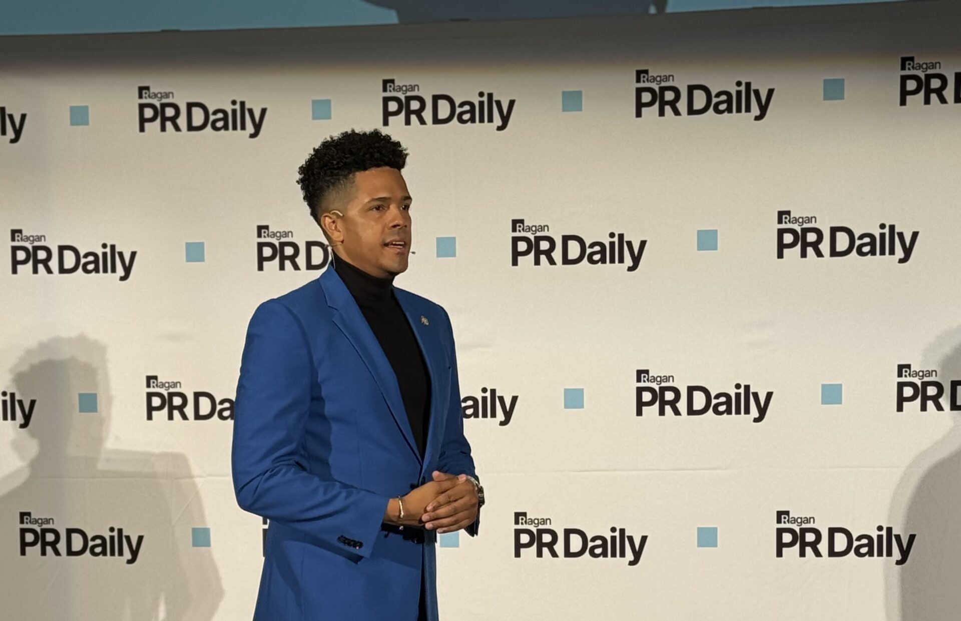 Brandon Wolf speaks at PR Daily's Media Relations Conference in Washington, D.C.